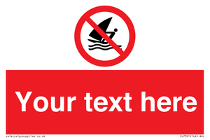 Custom No windsurfing